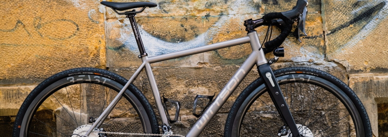 Custom titanium gravel bicycle with Beast Components