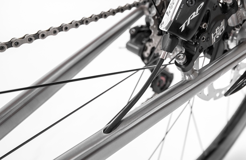 titanium road disc bicycle