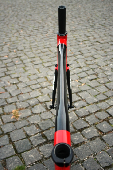 made in Italy Colnago carbon shaped top tube