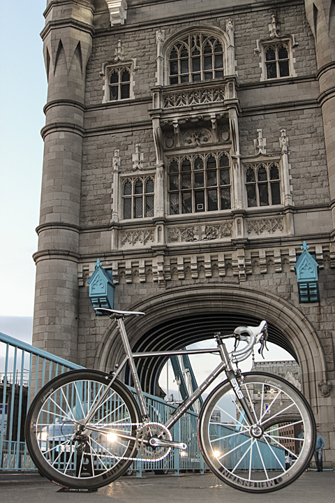Tower Bridge London UK Titanium Bicycle