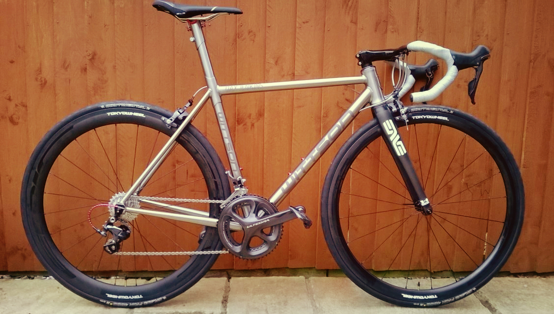 wittson suppresio titanium road bicycle with enve fork ultegra 6800 groupset deda alanera handlebar tokyo epic wheelset